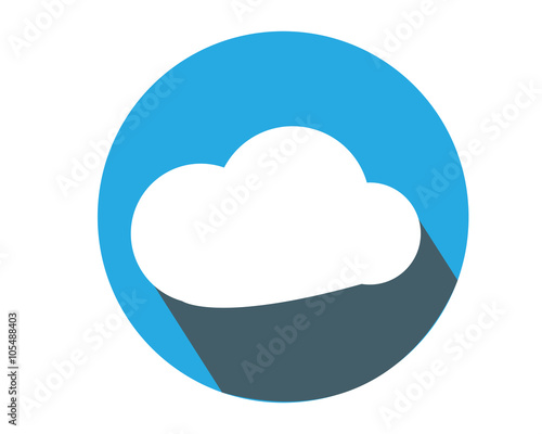 Clouds vector icon.