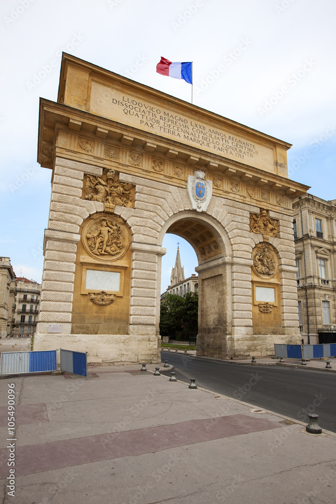 Fototapeta premium Arc de Triumphe, Montpellier, France