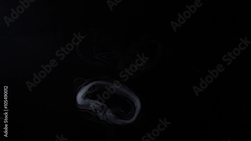 Smoke rings - coming towards camera