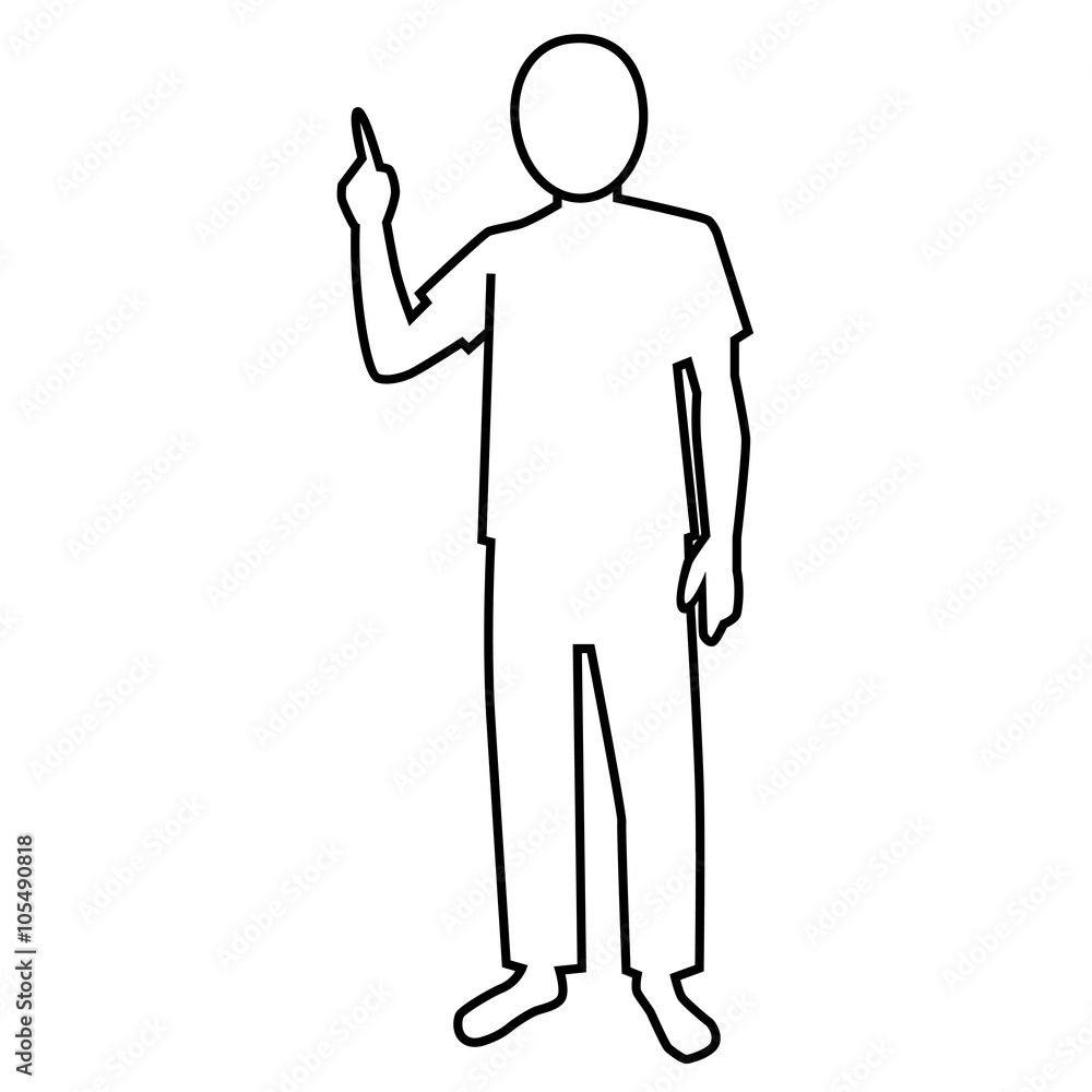 指をさすピクトグラム(Tシャツ) 指をさすピクトグラム(Tシャツ)