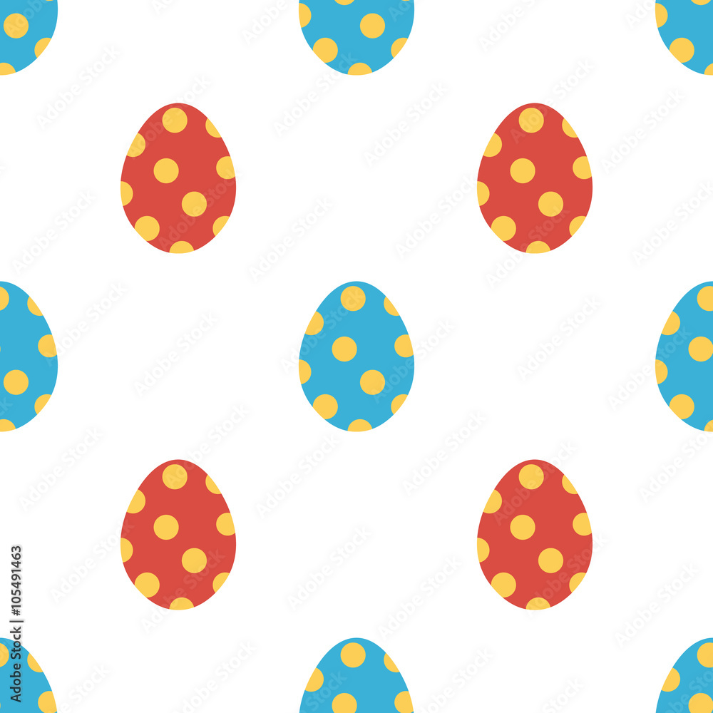 Cute colorful easter eggs seamless pattern background. Cute colorful easter eggs seamless pattern background.