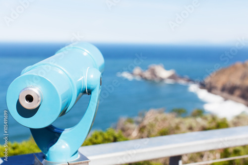 binoculars at the beach