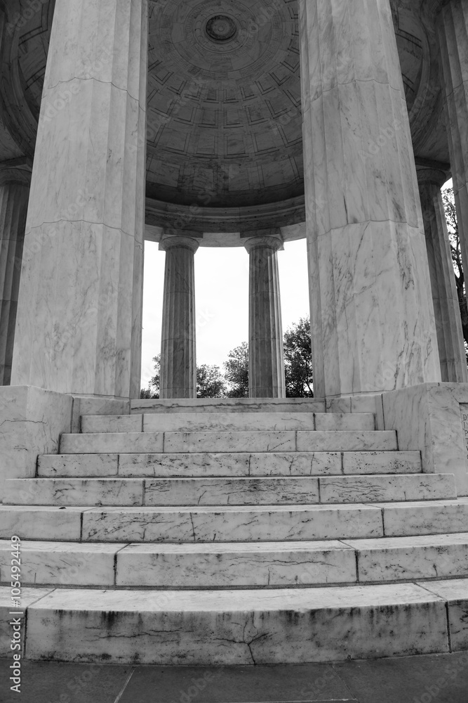 Black and White Pillars