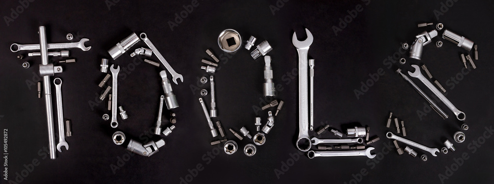 The word Tools The word Tools