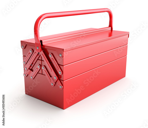 фотографія Red cantilever tool box