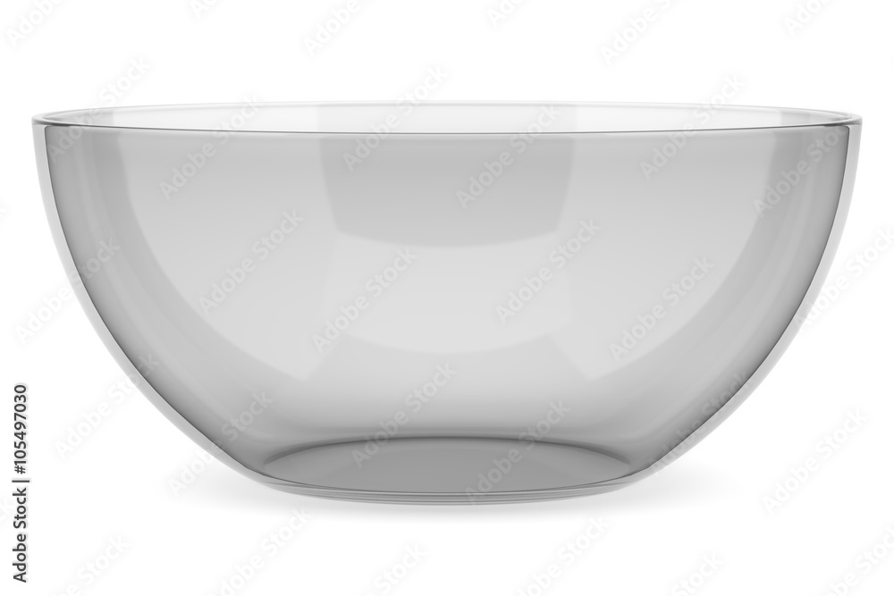 glass bowl isolated on white background glass bowl isolated on white background