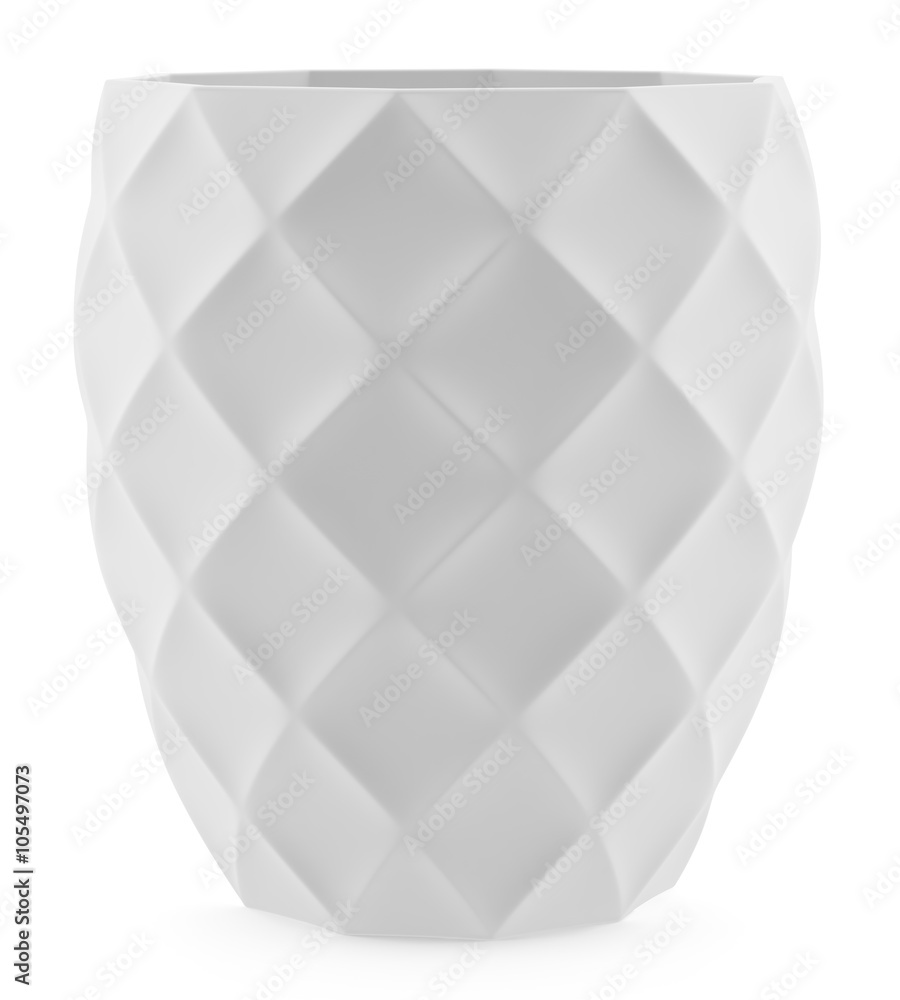 Fototapeta premium ceramic vase isolated on white background