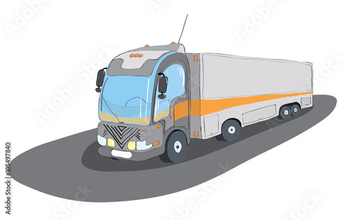 truck main assistant in the business/trucks for transportation of all types goods