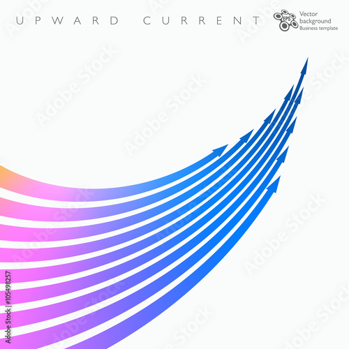 Infographic Background Upward Current #Colorful Arrows 