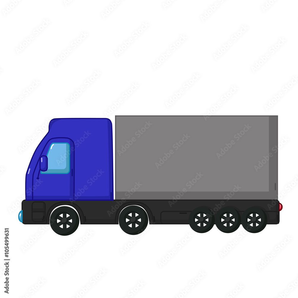 Wagon icon, cartoon style Wagon icon, cartoon style