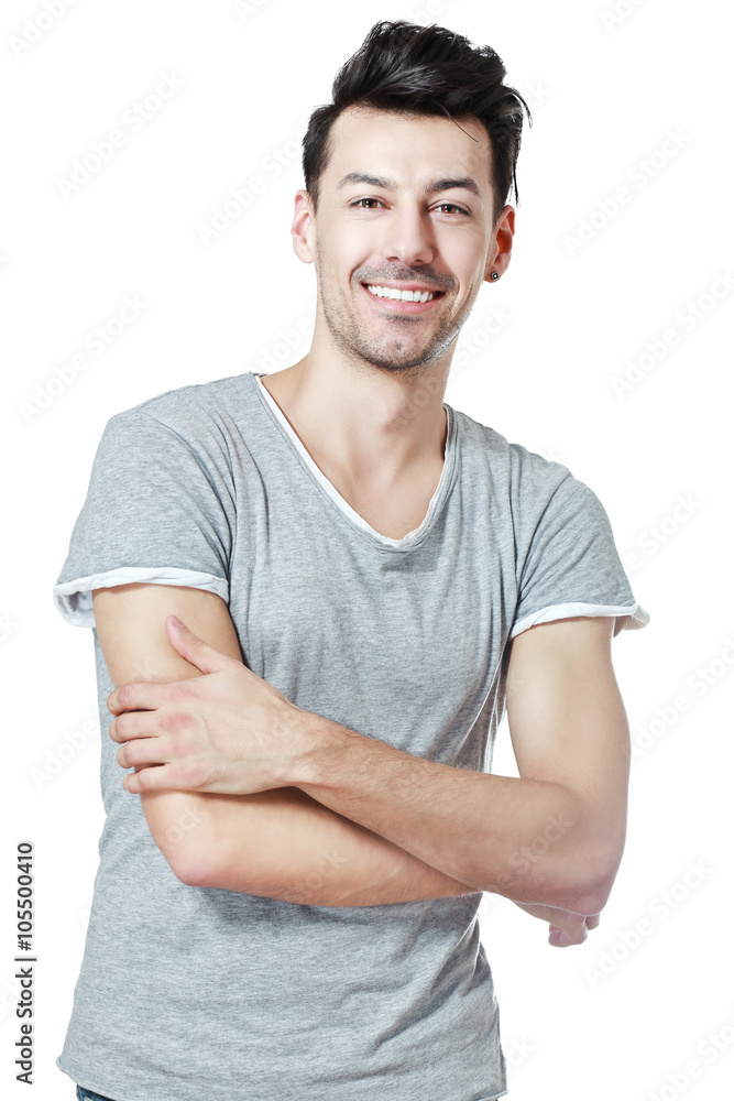 Fototapeta premium smiling young man isolated