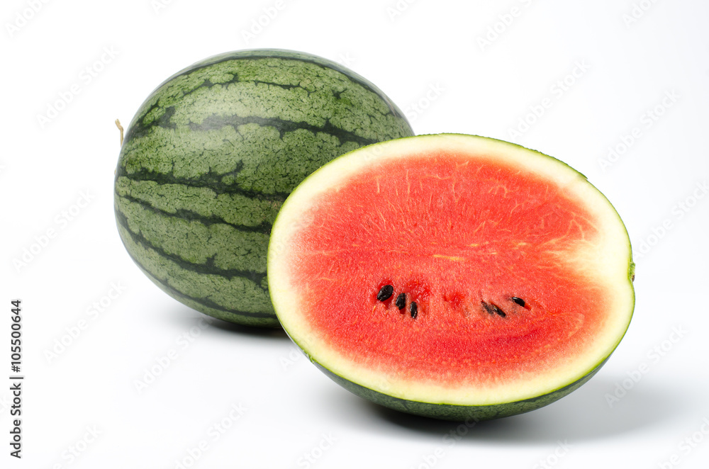 Fresh watermelon on white background Fresh watermelon on white background