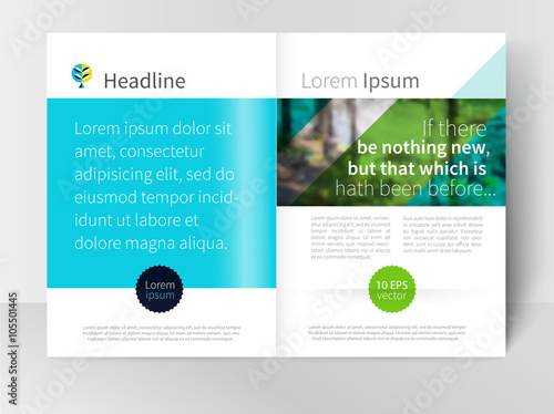 Brochure, leaflet, magazine spread, poster template. stock-vector abstract background