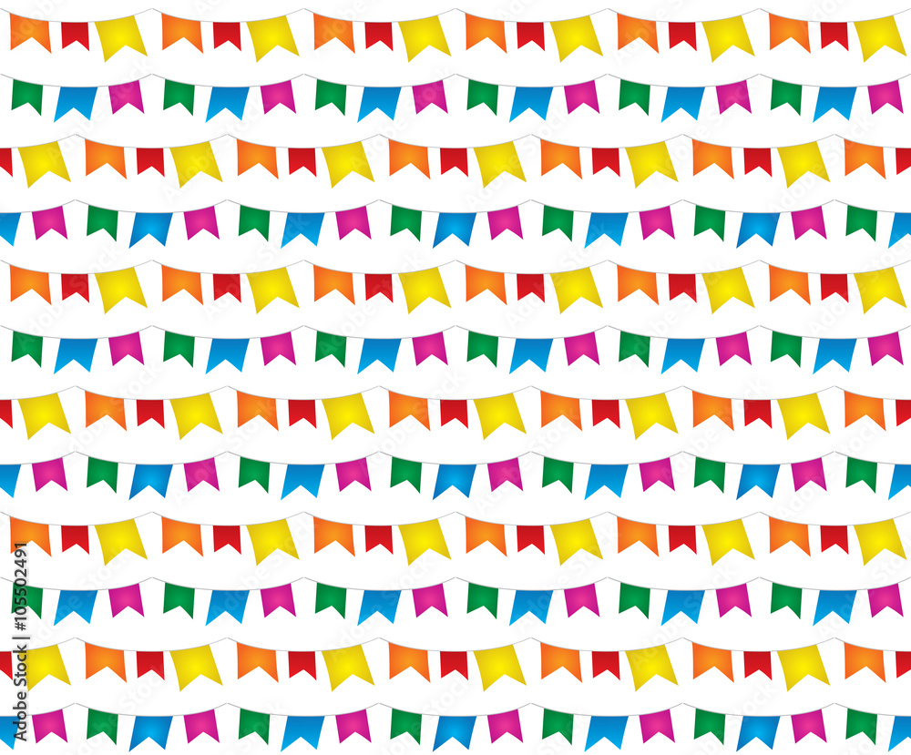 Background of June Festival with colorful banderoles Background of June Festival with colorful banderoles