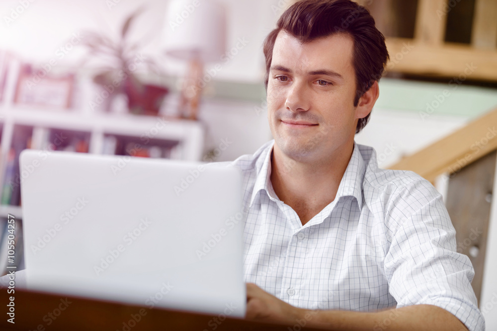 Young businessman in office Young businessman in office