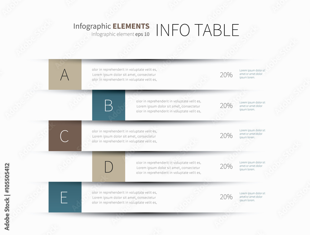 infographics table lines / vector presentation wall lines with shadow and cut effect infographics table lines / vector presentation wall lines with shadow and cut effect