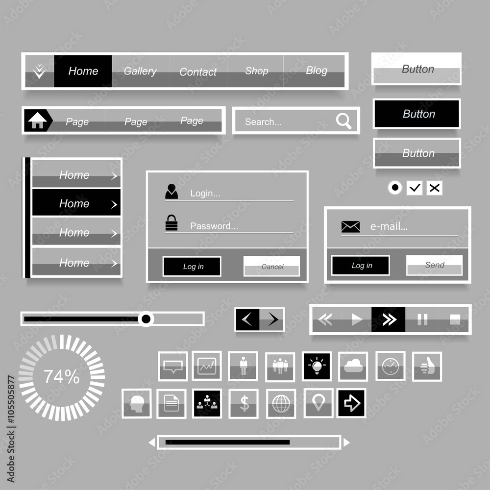 Elements Of Website Design Interface Stock Vector Adobe Stock key-features-of-a-well-designed-wordpress-website