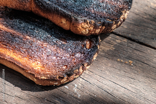 Crispy and Crunchy Over Burned Toasts