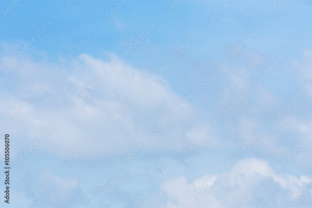 cloud on clear blue sky background