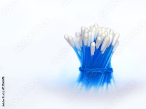 Cotton Spinning ear on white background