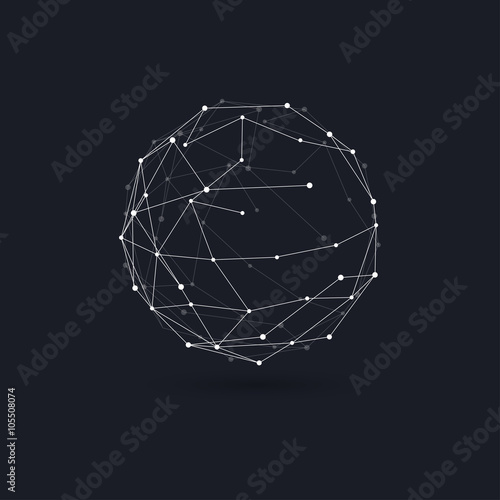 Abstract sphere circles