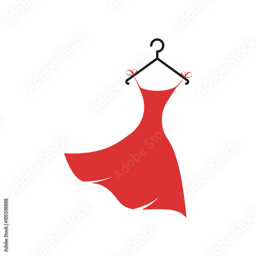 Foto dress on a hanger