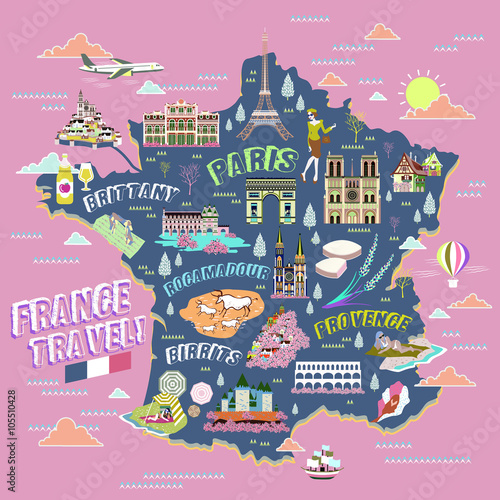 France travel map