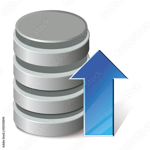 Upload database icon