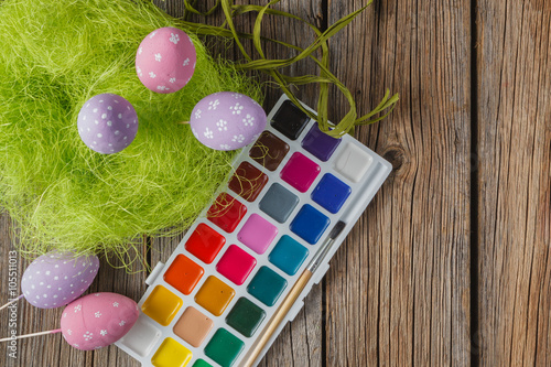 Painting easter eggs photo