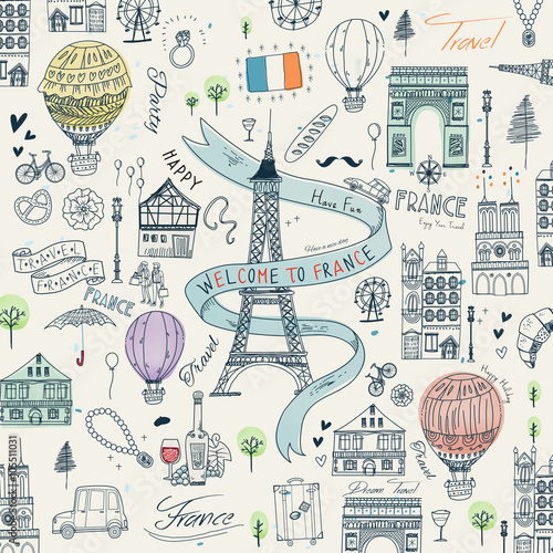 France travel poster