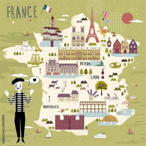 France travel map