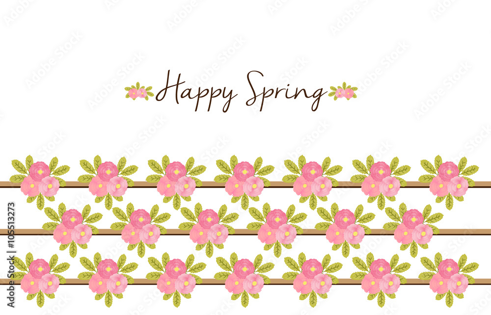 Happy Spring- Floral background with Peonies Happy Spring- Floral background with Peonies