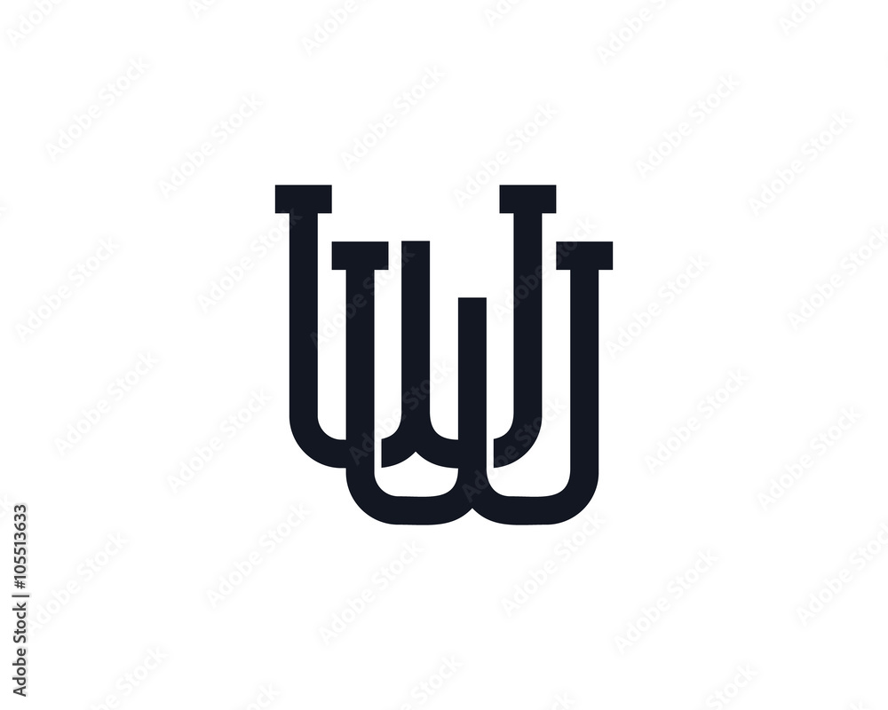 W Monogram Letter Logo W Monogram Letter Logo
