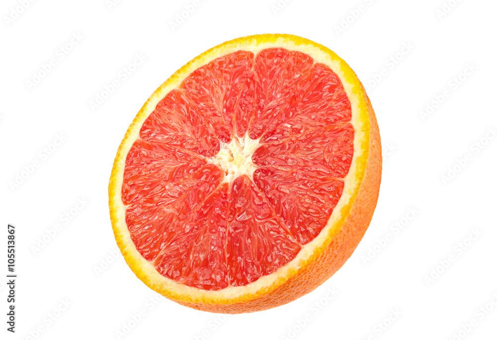 Red orange citrus on white Red orange citrus on white