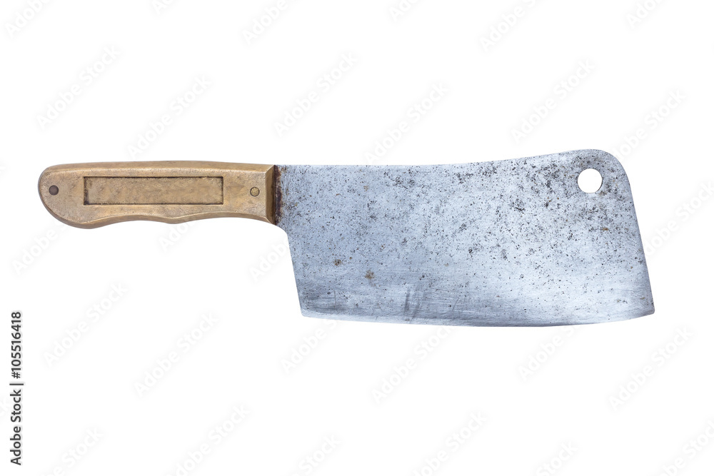 Rusty old knife on a white background. Rusty old knife on a white background.