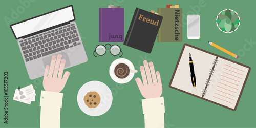Male Psychiatrist workspace