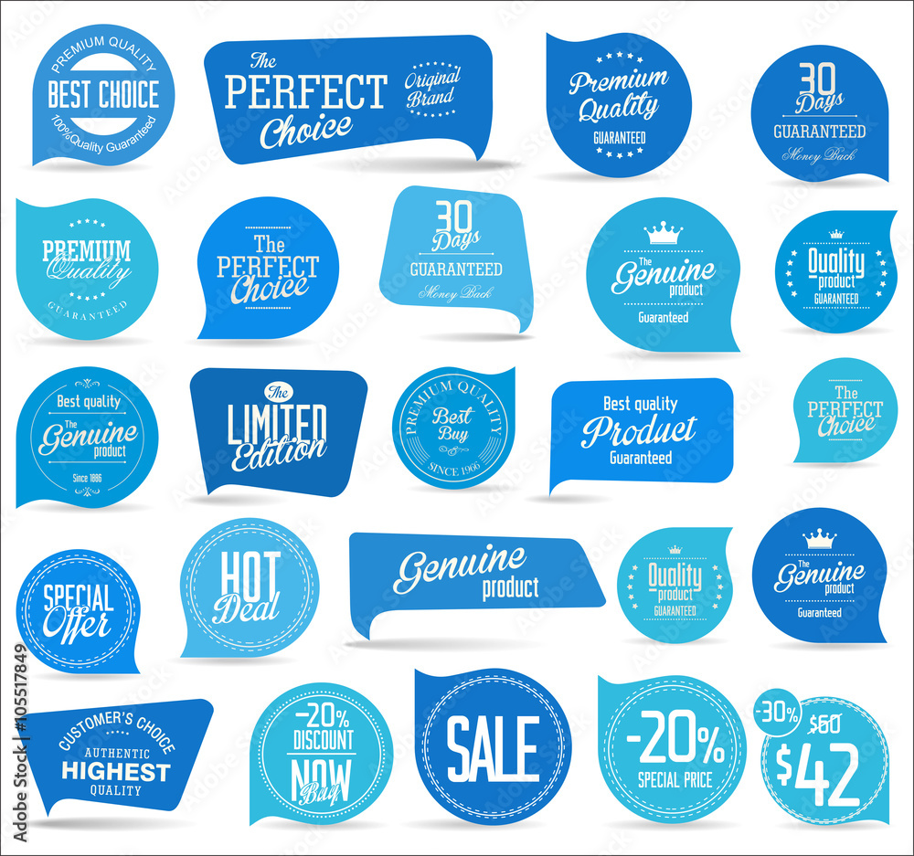 Modern badges collection Modern badges collection