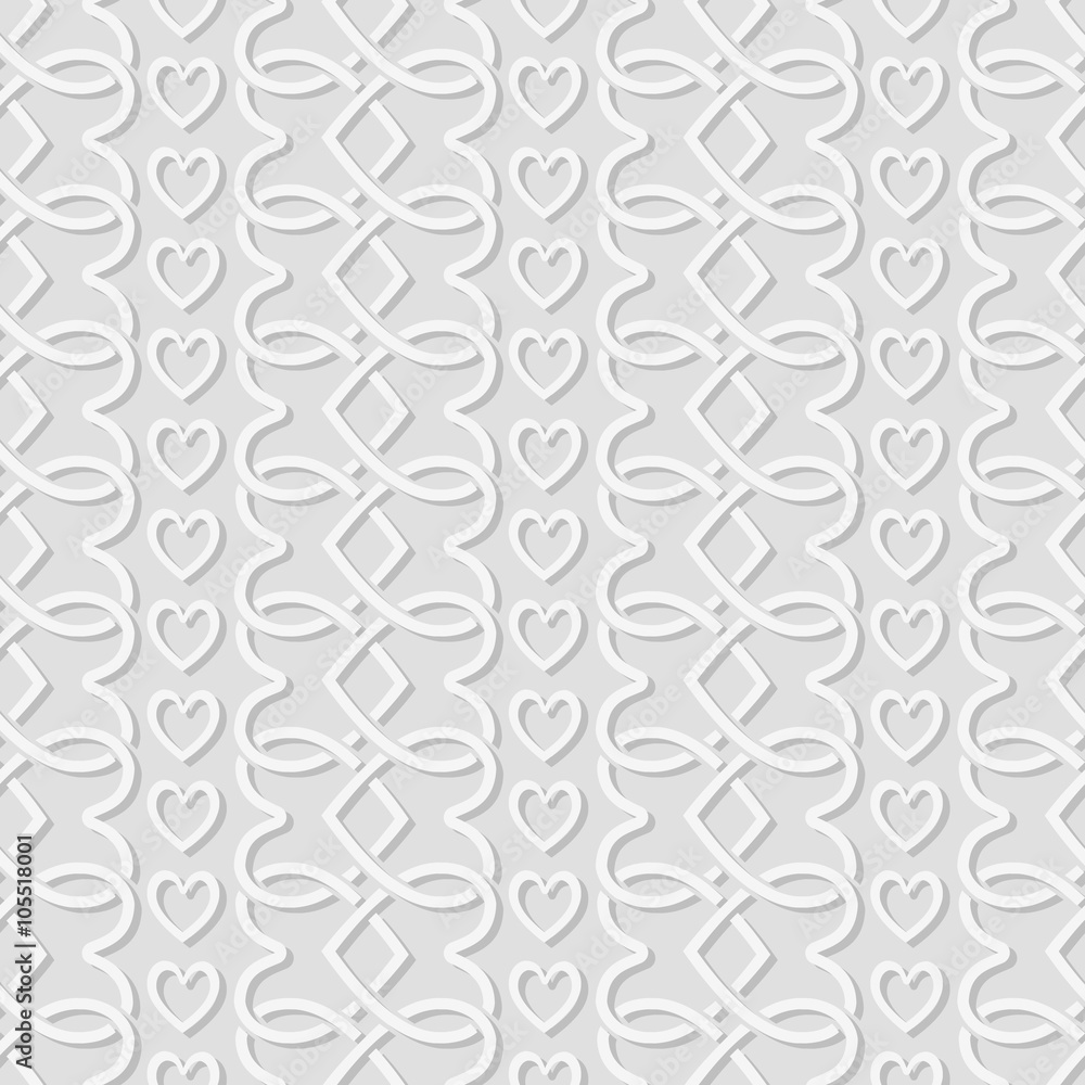 Geometric Texture with Smooth Heart Silhouettes Geometric Texture with Smooth Heart Silhouettes