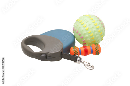 Dog leash and toys.