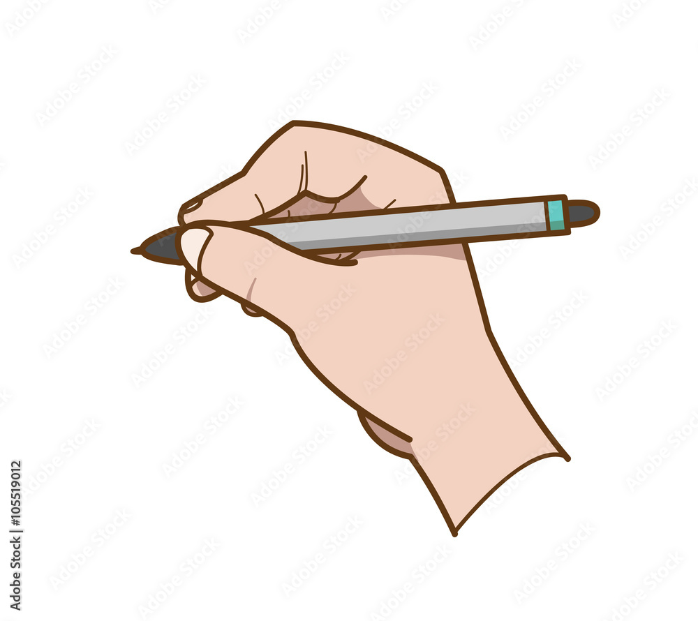 continuous line drawing of a man's hand writing something on a notepad  isolated on a white background vector illustration 7435204 Vector Art at  Vecteezy