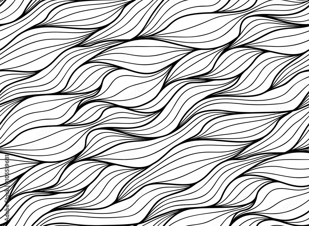 Obraz premium floral background of drawn lines