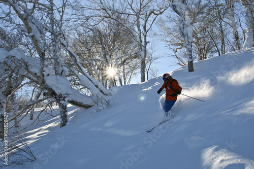 The skier men