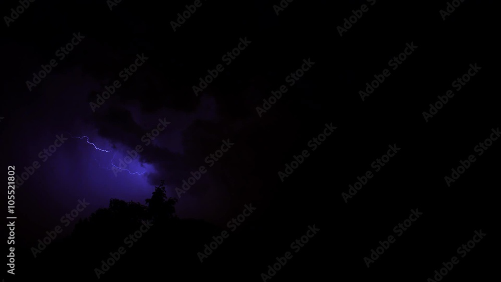 thunderstorm and lightning in the night - time lapse thunderstorm and lightning in the night - time lapse