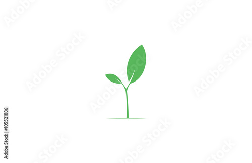 green plant eco logo