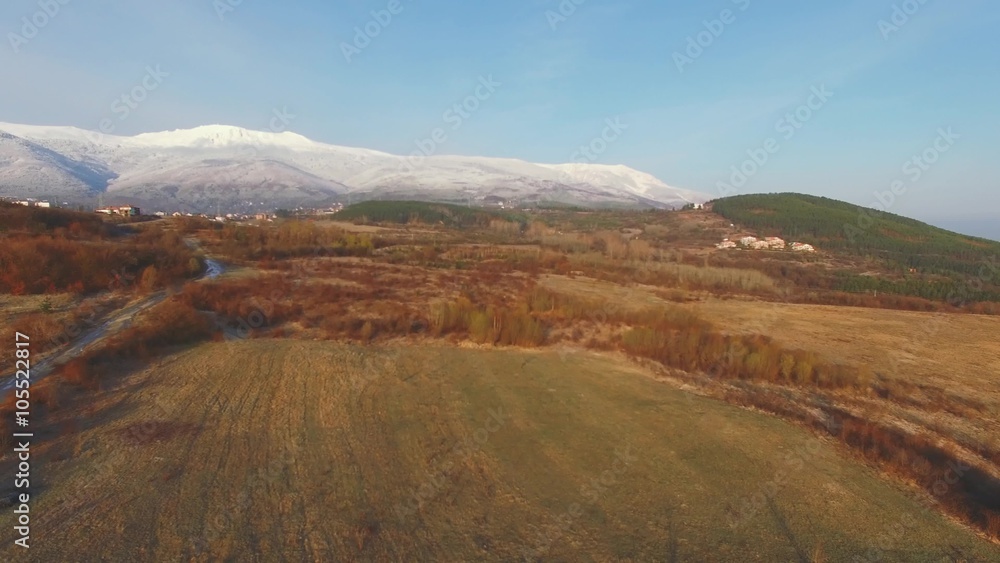Snow mountain / aerial view Snow mountain / aerial view