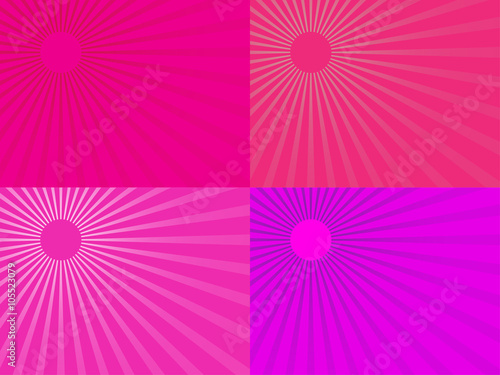 The pink rays of the sun. Eps 10.