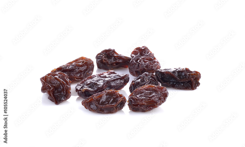 yellow raisins on white background yellow raisins on white background