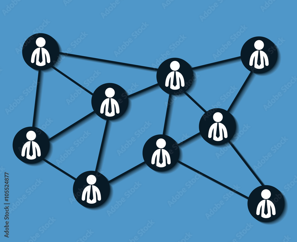 Fototapeta premium People connections design 