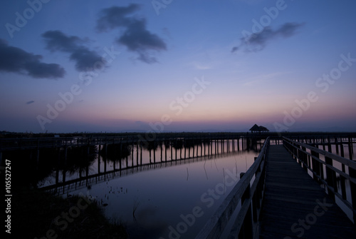 Sunset at Bueng Bua  Sam Roi Yot National Park  Prachuap Khiri Khan  Thailand