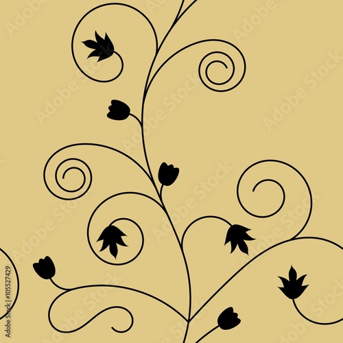 seamless flourish pattern
